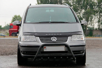 Volkswagen Sharan 2010-2023 гг. Кенгурятник WT004 Black (нерж) фото 1