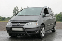 Volkswagen Sharan 2010-2023 гг. Кенгурятник WT004 Black (нерж) фото 2