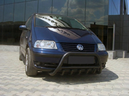 Volkswagen Sharan 2010-2023 гг. Кенгурятник WT003 Black (нерж) фото 1