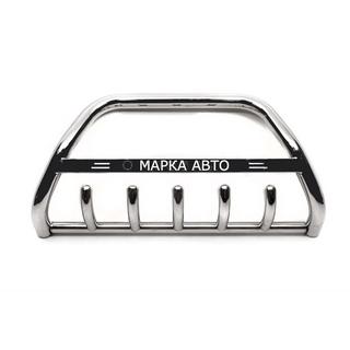 Передний силовой бампер WT004 Нержавейка Mitsubishi Pajero Wagon IV 2006-2021 гг.