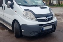 Opel Vivaro 2001–2015 гг. Кенгурятник WT004 Black (нерж.) фото 4