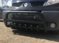 Renault Trafic 2001–2015 гг. Кенгурятник WT004 Black (нерж.) фото 5