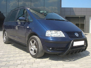 Ford Galaxy 1995-2006 гг. Кенгурятник WT003 Black (нерж) фото 3