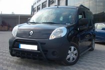 Renault Kangoo 2008–2020 гг. Передний силовой бампер WT003 Черный Нержавейка фото 4