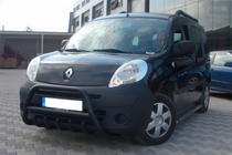 Renault Kangoo 2008–2020 гг. Передний силовой бампер WT003 Черный Нержавейка фото 4