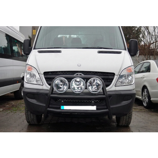 Кенгурятник высокий WT018 Black (нерж.) фото 2