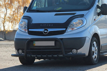 Renault Trafic 2001-2015 гг. Кенгурятник Exclusive Black (нерж.) фото 2