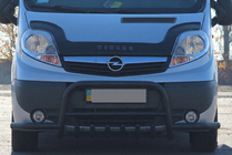 Renault Trafic 2001-2015 гг. Кенгурятник Exclusive Black (нерж.) фото 3