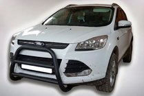 Ford Kuga/Escape 2013-2019 гг. Кенгурятник WT018 Black (нерж.) фото 1