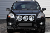 Ford Kuga 2008-2013 гг. Кенгурятник WT018 Black (нерж.) фото 2