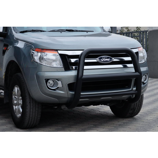 Передняя защита WT018 Black (нерж.) фото 1