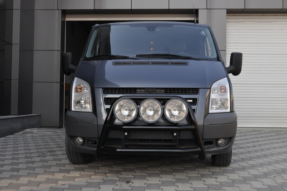 Ford Transit 2000–2014 гг. Кенгурятник WT018 Black (2006-2014, нерж.) Image