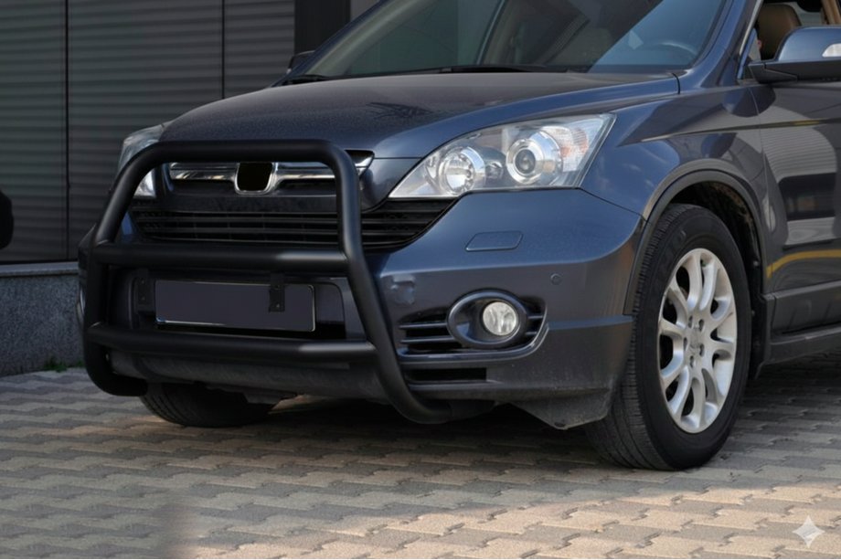 Honda CRV 2007-2011 гг. Кенгурятник WT018 Black (нерж.) Image