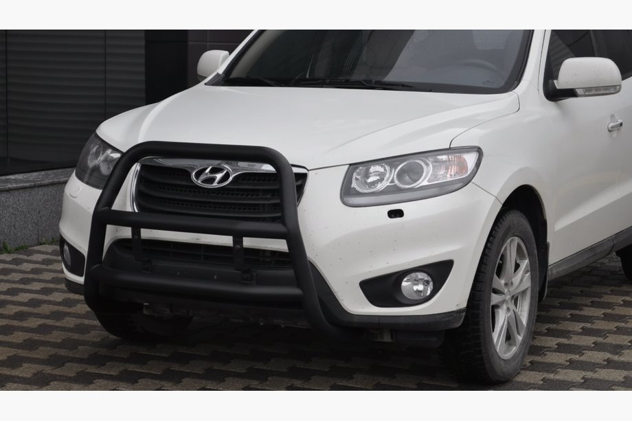 Hyundai Santa Fe 2 2006-2012 гг. Кенгурятник WT018 Black (нерж.) Image