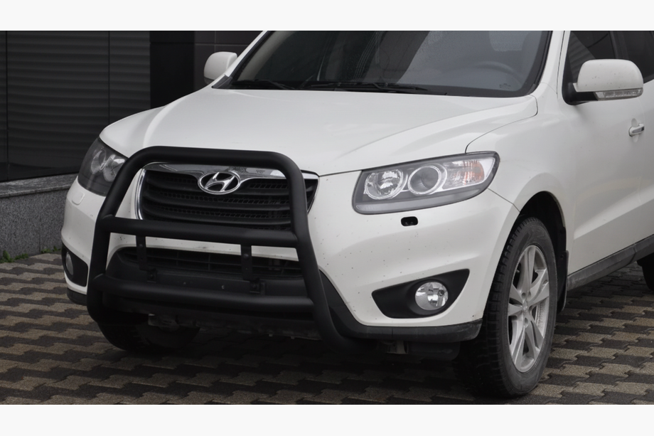 Hyundai Santa Fe 2 2006-2012 гг. Кенгурятник WT018 Black (нерж.) Image