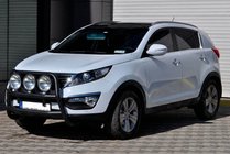 Kia Sportage 2010-2015 гг. Кенгурятник WT018 Black (нерж.) фото 2