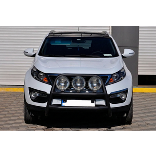 Кенгурятник WT018 Black (нерж.) фото 1