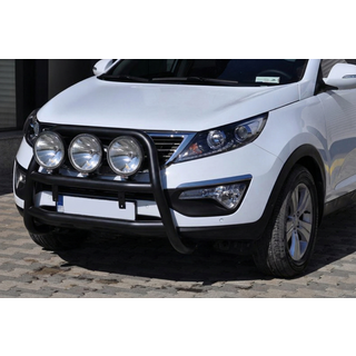 Кенгурятник WT018 Black (нерж.) фото 3