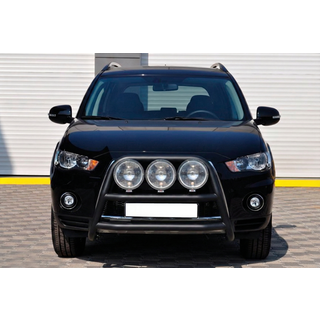 Кенгурятник WT018 Black (нерж.) фото 1