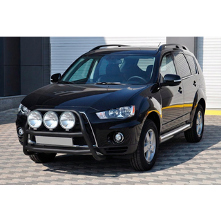 Кенгурятник WT018 Black (нерж.) фото 2