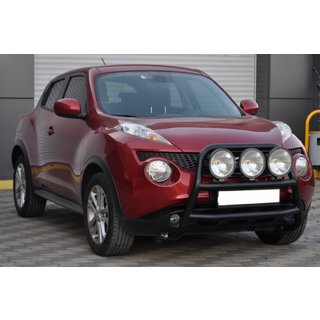 Кенгурятник WT018 Black (нерж) Nissan Juke 2010-2019 гг. фото 3