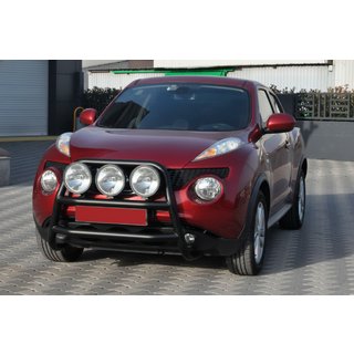 Кенгурятник WT018 Black (нерж) Nissan Juke 2010-2019 гг. фото 4