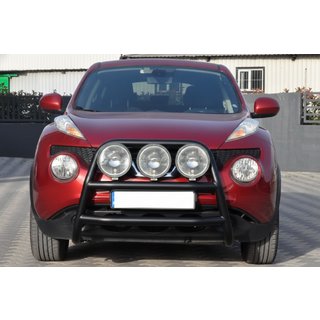Кенгурятник WT018 Black (нерж) Nissan Juke 2010-2019 гг. фото 1