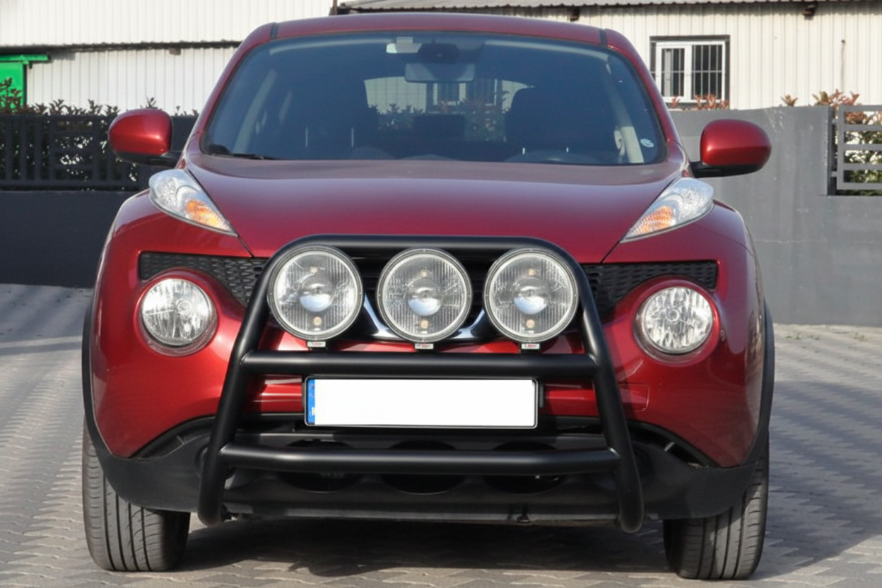 Кенгурятник WT018 Black (нерж) для Nissan Juke 2010-2019 рр