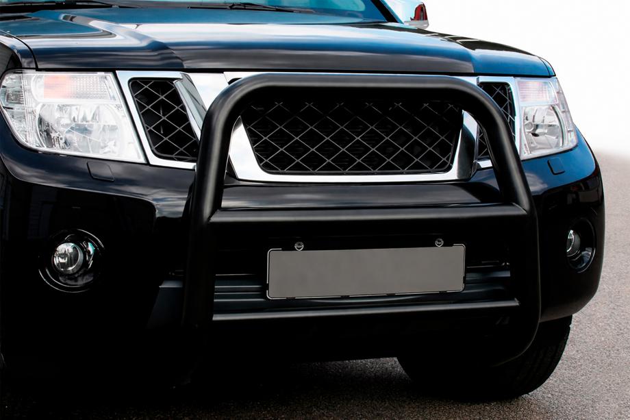 Nissan Pathfinder R51 2005-2014 гг. Кенгурятник WT018 Black (нерж) Image