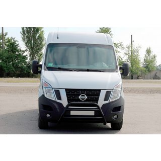 Кенгурятник WT018 Black (нерж.) Nissan NV400 2010-2024 гг. фото 1
