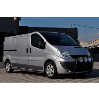 Кенгурятник WT018 Black (нерж.) Nissan Primastar 2002-2014 гг. фото 3