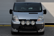 Renault Trafic 2001-2015 гг. Кенгурятник WT018 Black (нерж.) фото 2