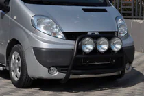 Renault Trafic 2001–2015 гг. Кенгурятник WT018 Black (нерж.) фото 4