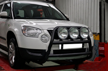 Skoda Yeti 2009-2017 гг. Кенгурятник WT018 Black (нерж.) фото 2