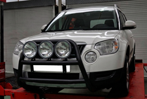 Skoda Yeti 2009-2017 гг. Кенгурятник WT018 Black (нерж.) фото 4