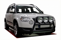 Skoda Yeti 2009-2017 гг. Кенгурятник WT018 Black (нерж.) фото 1