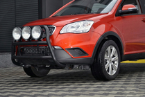SsangYong Korando 2010-2019 гг. Кенгурятник WT018 Black (нерж.) фото 4