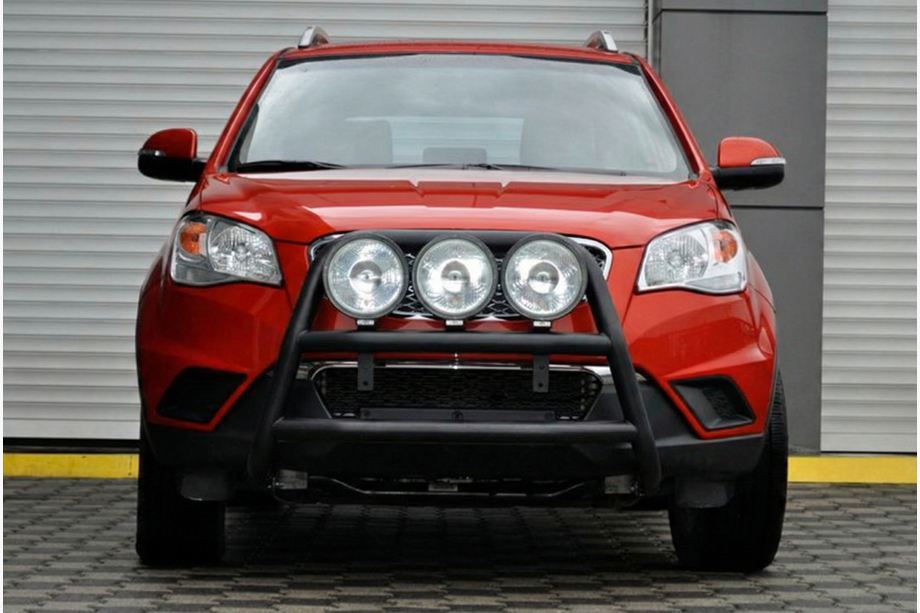 SsangYong Korando 2010-2019 гг. Кенгурятник WT018 Black (нерж.) Image