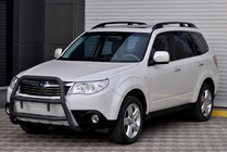 Subaru Forester 2008-2013 гг. Кенгурятник WT018 Black (нерж.) фото 4