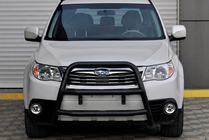 Subaru Forester 2008-2013 гг. Кенгурятник WT018 Black (нерж.) фото 3