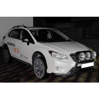 Кенгурятник WT018 Black (нерж.) Subaru XV 2011-2017 гг. фото 2