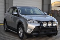 Toyota Rav 4 2013-2018 гг. Кенгурятник WT018 Black (нерж) фото 2
