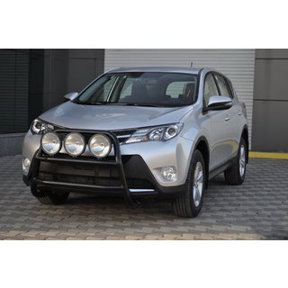 Кенгурятник WT018 Black (нерж) Toyota Rav 4 2013-2018 гг. фото 3