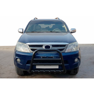 Кенгурятник F12-11 Black (нерж) фото 3