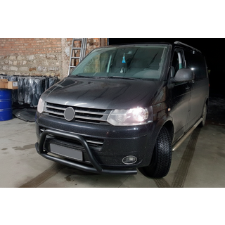 Кенгурятник WT006ST Black (нерж) фото 2