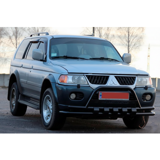 Передняя защита ST015WT Black (нерж) фото 3