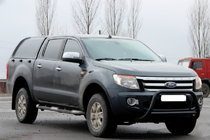Ford Ranger 2011-2022 гг. Передняя защита WT022 Black (нерж.) фото 2