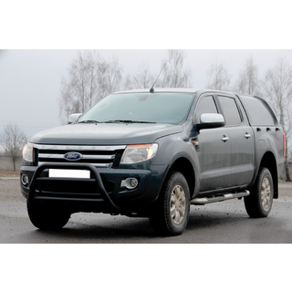 Передняя защита WT022 Black (нерж.) фото 3