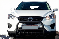 Mazda CX-5 2012-2017 гг. Передняя защита WT021 Black (нерж.) фото 3