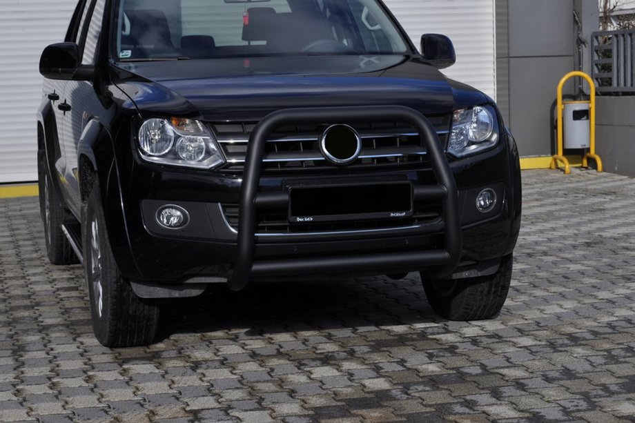 Volkswagen Amarok 2010-2022 гг. Кенгурятник VL001 Black (нерж) Фото 3
